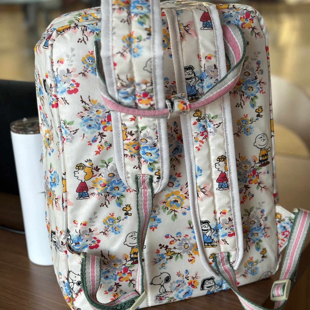 Peanuts Snoopy X Cath Kidston 15 inches rosewood backpack - Picture 2 of 10